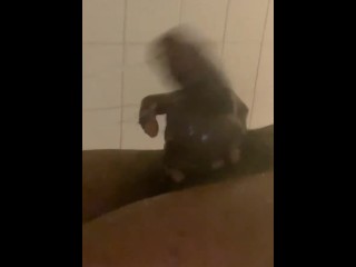 Playing with my dick in the shower