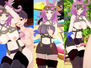 【エロゲーコイカツ！】遊戯王 鉄獣戦線 徒花のフェリジット3DCG巨乳アニメ動画[Hentai Game Koikatsu!sunshine YuGiOh! Tri-Brigade Ferrijit]