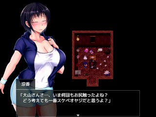 【同人エロゲー 夏色のコワレモノ(体験版)動画2】爆乳爆尻涼香ちゃんがキモおやじに後ろからお尻揉みまくられる！(巨乳NTRエロゲー 実況プレイ動画 Hentai game)