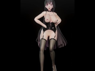 HONKAI IMPACT RAIDEN MEI HENTAI MMD 3D MUSIC DANCE MIXT BLACK HAIR COLOR EDIT SMIXIX