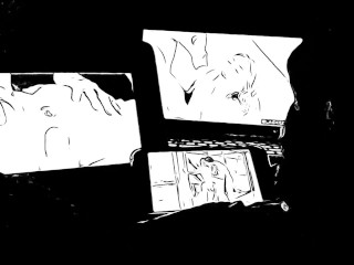 Homage to Natalia Starr - Ink Animation Triple Screen