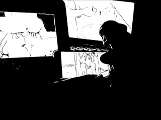 Homage to Natalia Starr - Ink Animation Triple Screen