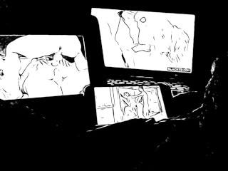 Homage to Natalia Starr - Ink Animation Triple Screen