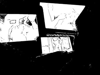 Homage to Natalia Starr - Ink Animation Triple Screen