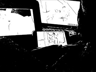 Homage to Natalia Starr - Ink Animation Triple Screen