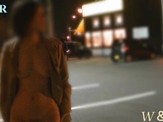 【個人撮影】可愛い彼女が色々な場所でおっぱい露出や全裸コートで楽しんでる♡Cute girlfriend enjoys exposure in various places♡