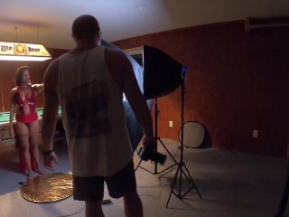 Red Bikini Behind the Scenes Photoshoot