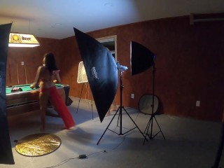 Red Bikini Behind the Scenes Photoshoot