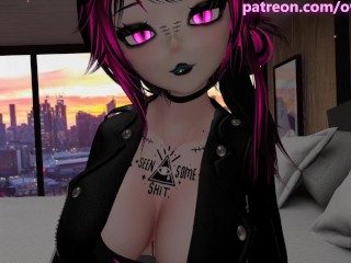 Horny goth girl Jess being a brat until you fuck her silly