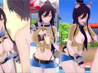 【エロゲーコイカツ！】アイドルマスター 白瀬咲耶3DCG巨乳アニメ動画[Hentai Game Koikatsu!sunshine Idol Master Sakuya Shirase]