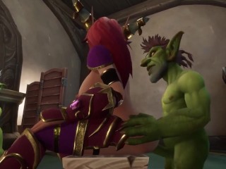 An Elf has a Threesome with two Goblins | Warcraft Parody