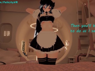 Your horny catgirl maid wants you to cum~ ❤️ [JOI, POV, VRChat ERP, Fap hero, Jerk off challenge]