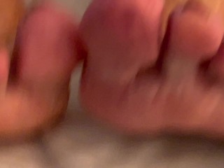 Cum On Step Aunt Gilf Milf Feet & Toes Granny Loves It