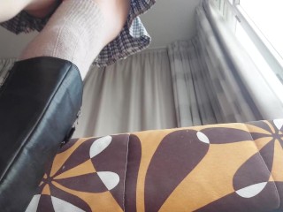 Giantess shrinks you and crushes you with her boots