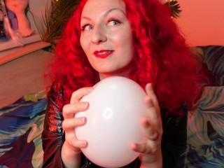 ASMR looner fetish - air balloons squeeze and pop