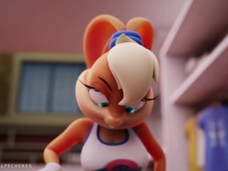 Lola Bunny dildo ride