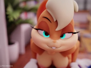 Lola Bunny dildo ride