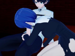 Fate Grand Order X Tsukihime Ciel Senpai exorcises Gudao of his trap addiction Hentai