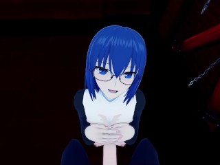 Fate Grand Order X Tsukihime Ciel Senpai exorcises Gudao of his trap addiction Hentai