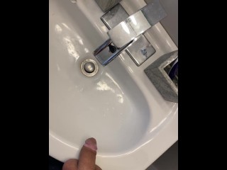 Rub my dick on my step mom toothbrush after pee pissing in her sink while she out with step sister