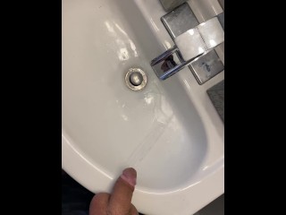 Rub my dick on my step mom toothbrush after pee pissing in her sink while she out with step sister