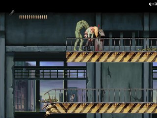 2d game about monsters and zombies (Parassite in city) insemination with zombies furry alien