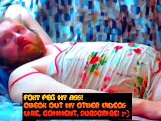 Sub Sissy Little Tries to make small dick big again after Long Fuck Session