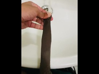 Foreskin play pissing to the sink foreskin fetish stretched foreskin best 