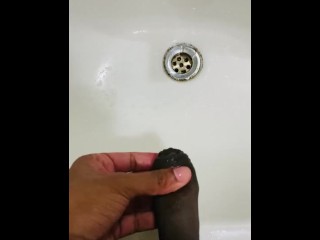 Foreskin play pissing to the sink foreskin fetish stretched foreskin best 