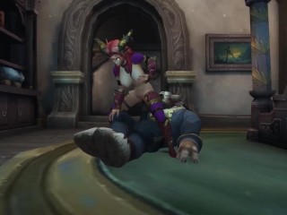 Redhead Elf takes Tauren Dick in the ass | Warcraft Parody