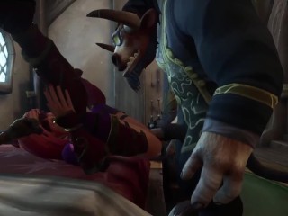 Redhead Elf takes Tauren Dick in the ass | Warcraft Parody
