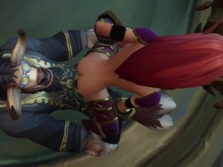 Redhead Elf takes Tauren Dick in the ass | Warcraft Parody