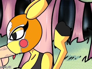 Pikachu Blowjob Cum (Pokemon parody) 