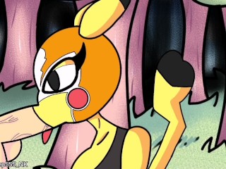 Pikachu Blowjob Cum (Pokemon parody) 