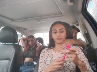 my boyfriend records us with my friend using lovense in his car