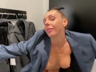 Sales Assistant sucked in Fitting room
