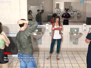 Temptations are everywhere #2: Couple fucks in a public bathroom (HD Gameplay)