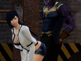 Thanos having hot sex with Tifa Lockhart - WOPA