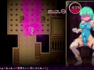 Mage Kanades Futanari Dungeon Quest Futa cums from the smell of women's panties