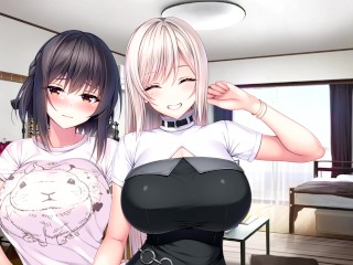 【エロゲー Role player:とろろ姉妹の粘膜ポトレ(体験版)動画3】二人のムチムチ爆乳下着姿がエロすぎる！そして採寸を始めるが・・(爆乳コスプレイヤー抜きゲー ぐりぐちゃLIVE！実況プレイ