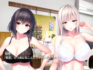 【エロゲー Role player:とろろ姉妹の粘膜ポトレ(体験版)動画4】 バストサイズ測定中にさなちゃんが爆乳を揉ませてくれて…