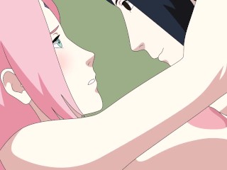 Sakura and Sasuke sex Part 2  Naruto Kunoichi young hentai animation tits creampie cum anime groan