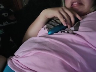 Disabled Girl Plays With Vibrator