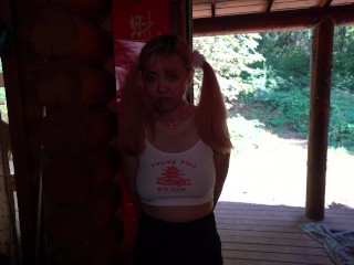 Chinese delivery girl get degraded and humiliated with extreme face fucking 4k 60fps