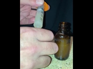 DIY spray cum lube using 5.5 tablespoons of my own cum