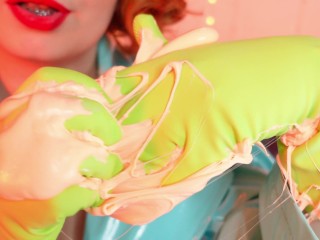 ASMR: household gloves and slime