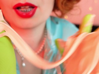 ASMR: household gloves and slime