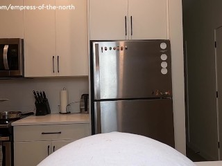 Busty Gentle Housewife Feeder turns Mean Domme Feeder POV