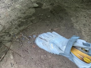 Vibram Fivefingers Coated in Cum