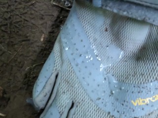 Vibram Fivefingers Coated in Cum